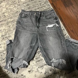 American eagle baggy ripped jeans